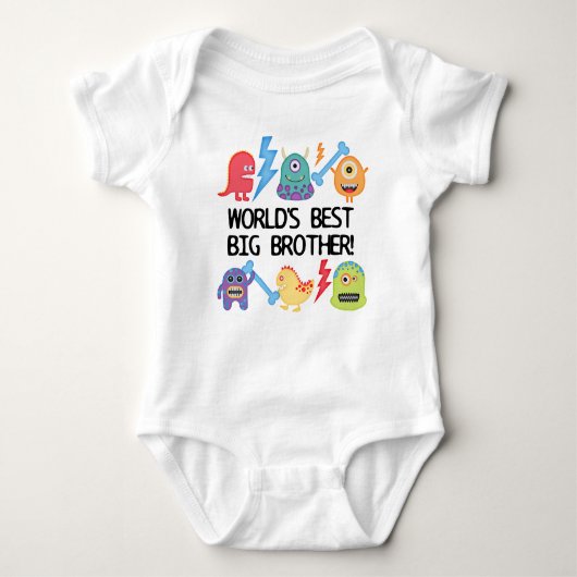 Monsters World's Best Big Brother Romper (Voorkant)
