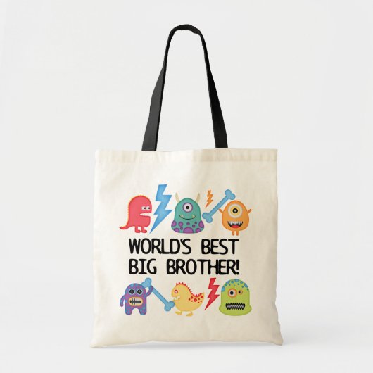 Monsters World's Best Big Brother Tote Bag (Voorkant)