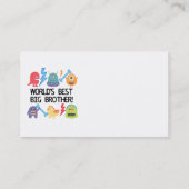 Monsters World's Best Big Brother Visitekaartje (Achterkant)