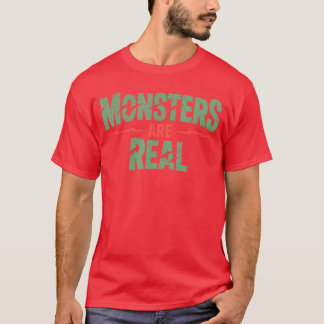 Monsters zijn Echte Horror Griezelen Spel Hallowee T-shirt