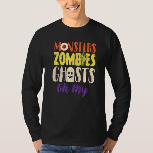 Monsters Zombies Geesten T-shirt (Voorkant)