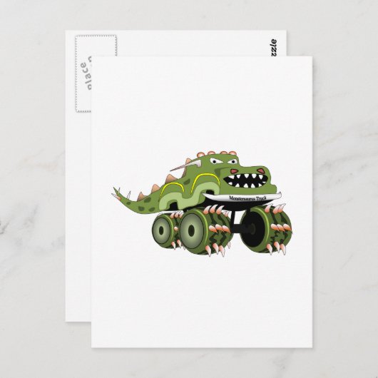 Monstersaurus Truck Briefkaart (Voorkant / Achterkant)