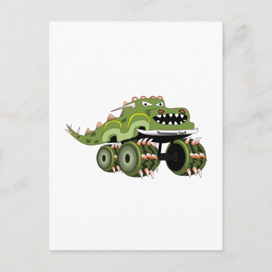 Monstersaurus Truck Briefkaart (Voorkant)