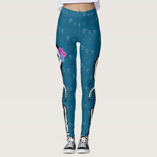 Monsterskeletten Leggings (Voorkant)