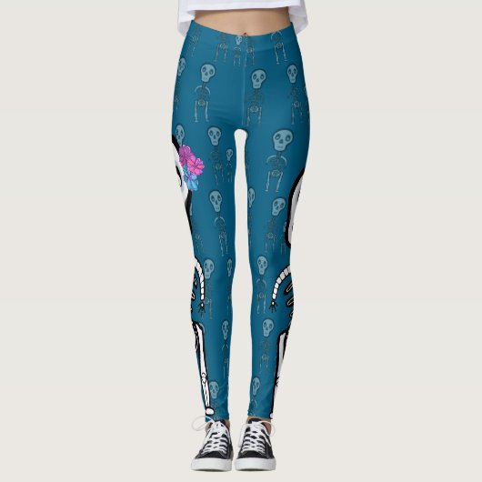 Monsterskeletten Leggings (Voorkant)