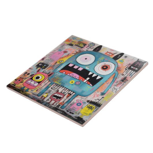 monstertegel tegeltje (Zijkant)