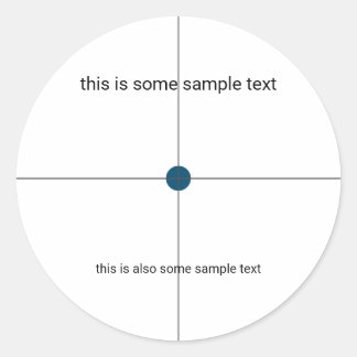 Monstertest Ronde Sticker