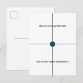 Monstertest Uitnodiging Briefkaart (Voorkant / Achterkant)