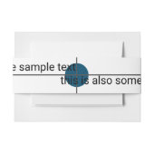 Monstertest Uitnodigingen Wikkel (Voorkant Voorbeeld)