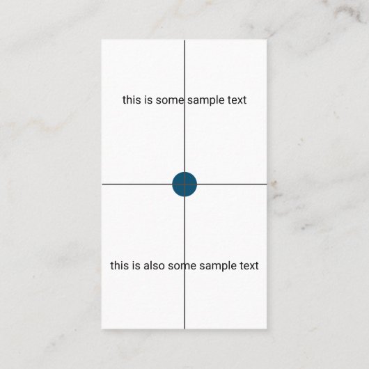 Monstertest Visitekaartje (Achterkant)