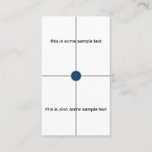 Monstertest Visitekaartje (Voorkant)