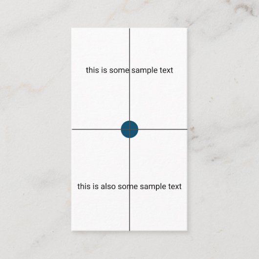 Monstertest Visitekaartje (Voorkant)