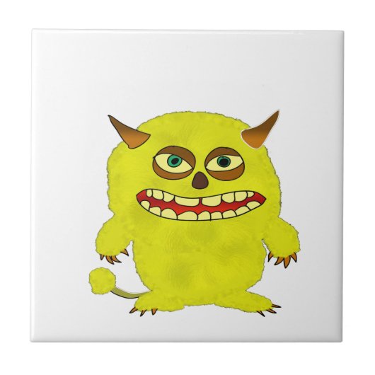 monstertroll halloween shuid tegeltje (Voorkant)
