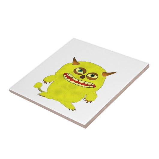 monstertroll halloween shuid tegeltje (Zijkant)