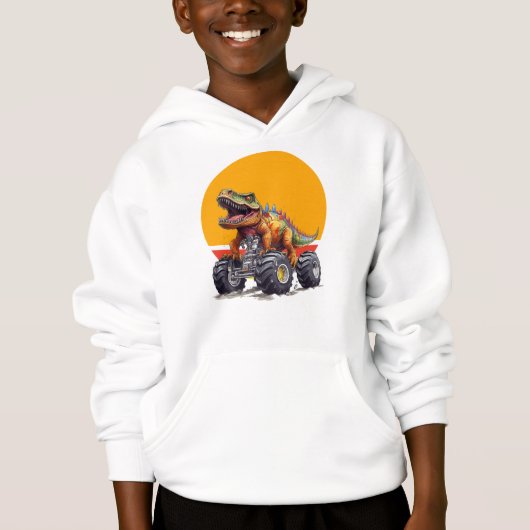 Monstertruck en T-Rex Dinosaurus (Voorkant)