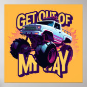 Monstertruck Ga uit de weg Poster (Voorkant)