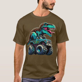 MonsterTruck Grappig Ontwerp Rijden T Rex Lover An T-shirt