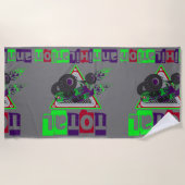 monstertruck hard core cool zwembad of strandlaken (Voorkant)