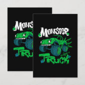 Monstertruck. Illustratie voor t-shirt afdrukken Kaart (Voorkant / Achterkant)