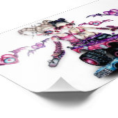 monstertruck jazminboon foto afdruk (Hoek)