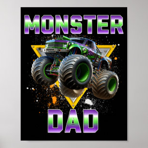 Monstertruck papa monstertruck mijn jamm vrachtwag poster