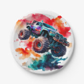 monstertruck papieren bordje (Voorkant)