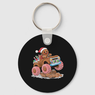 Monstertruck peperkoek man grappige kerstkoning sleutelhanger
