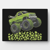 Monstertruck St. Patrick's Day Lucky Shamrock Fotoplaat (voorkant)