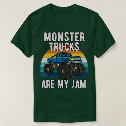 monstertruck zijn mijn Jam Boys Birthday Gif T-shirt (Design voorkant)