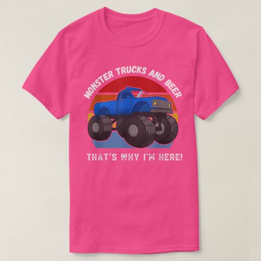  monstertrucks en bietenkokers, zonnebaden met opr t-shirt (Design voorkant)