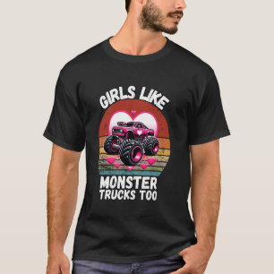 Monstertrucks Meisjes Laten Zich Ook Lieb Aan Mons T-shirt