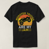 monstertrucks zijn mijn jam monster vrachtwagen nu t-shirt (Design voorkant)