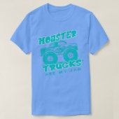monstertrucks zijn mijn jam voor verjaardagsmeisje t-shirt (Design voorkant)