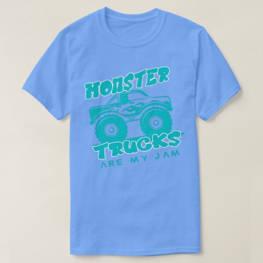 monstertrucks zijn mijn jam voor verjaardagsmeisje t-shirt (Design voorkant)