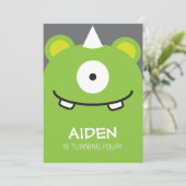 Monsteruitnodiging Kaart (Staand voorkant)