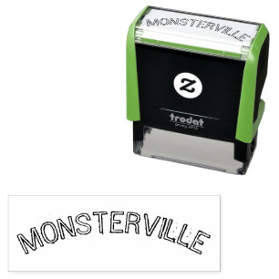 " MONSTERVILLE " ENGE HALLOWEEN, LEUK MONSTER WOOR ZELFINKTENDE STEMPEL