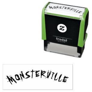" MONSTERVILLE " HALLOWEEN HORROR LEUK MONSTER WOO ZELFINKTENDE STEMPEL