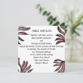 MONSTERVOORBEELDINVITATIE KAART (Staand voorkant)