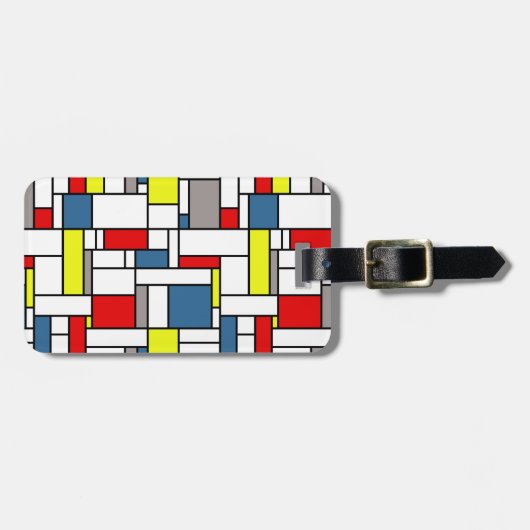 Monstervormig vormontwerp bagagelabel (Voorkant horizontaal)