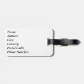 Monstervormig vormontwerp bagagelabel (Achterkant horizontaal)