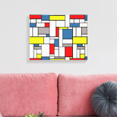 Monstervormig vormontwerp canvas afdruk (Insitu (Woonkamer))