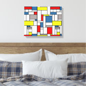 Monstervormig vormontwerp canvas afdruk (Insitu (Slaapkamer))