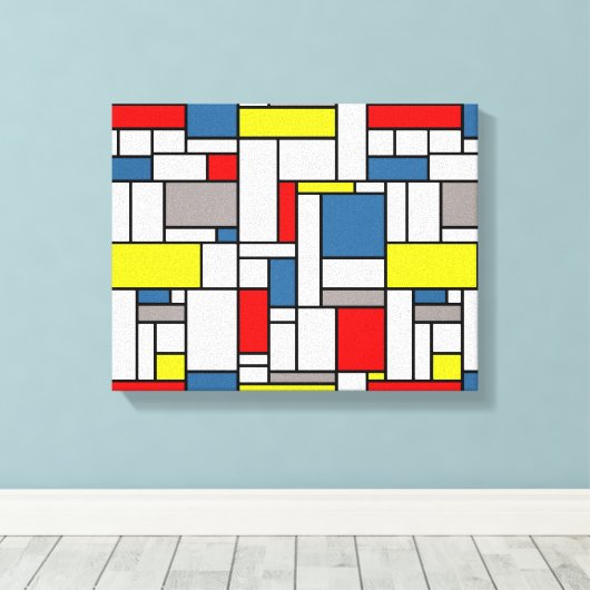 Monstervormig vormontwerp canvas afdruk (Insitu (Houten vloer))