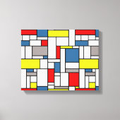 Monstervormig vormontwerp canvas afdruk (Voorkant)