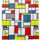 Monstervormig vormontwerp douchegordijn (Voorkant)