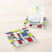 Monstervormig vormontwerp glazen onderzetter (Schuin)