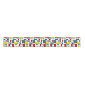 Monstervormig vormontwerp grosgrain lint (Voorkant)