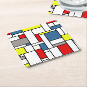 Monstervormig vormontwerp kartonnen onderzetters (Schuin)