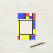 Monstervormig vormontwerp post-it® notes (Op bureau)