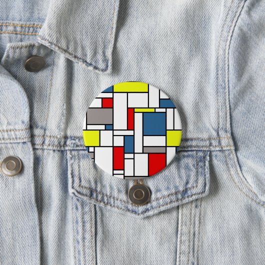 Monstervormig vormontwerp ronde button 7,6 cm (In situ)